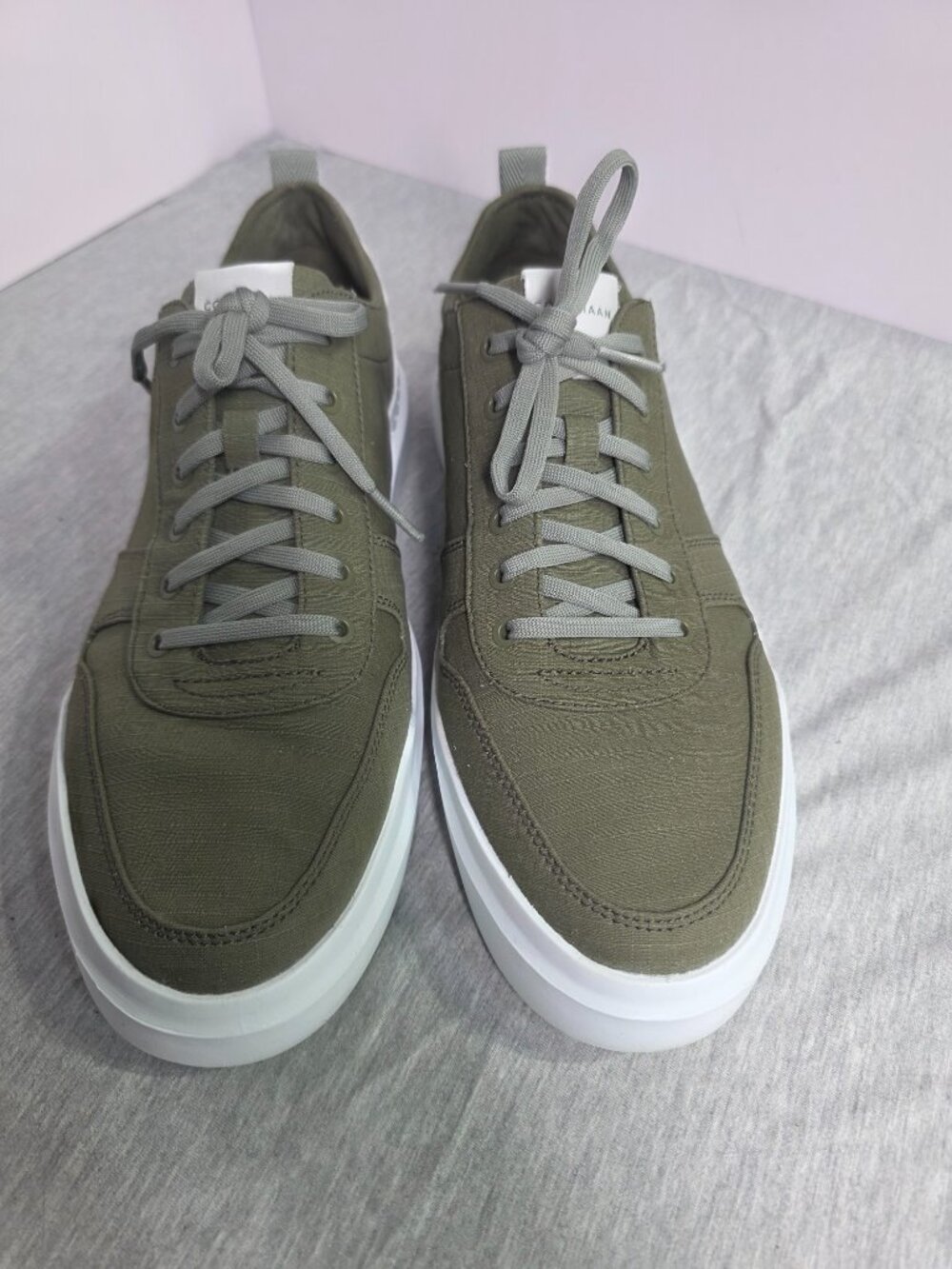Cole Haan GrandPro Rally Canvas Court Sneakers Dusty Olive Mens 11 Worn Once - Picture 8 of 11